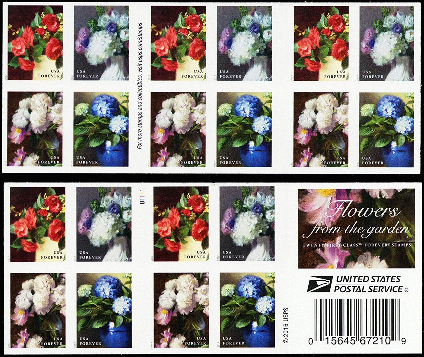 Flowers From the Garden Forever First Class Postage Stamps