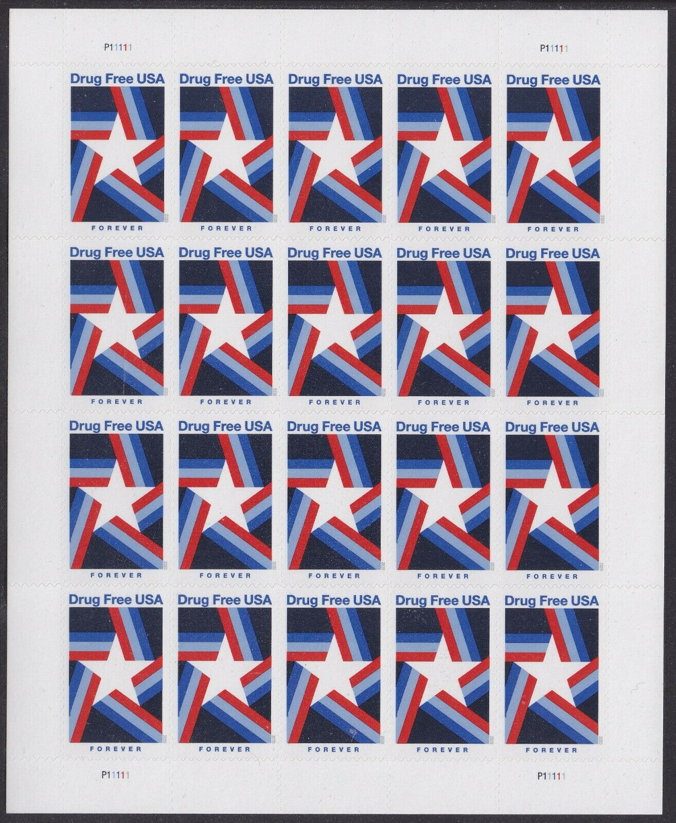 Drug Free USA Forever First Class Postage Stamps