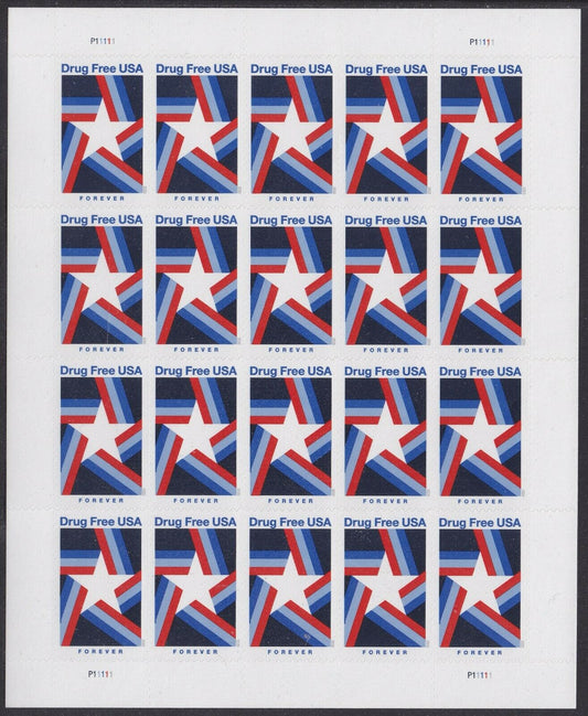 Drug Free USA Forever First Class Postage Stamps
