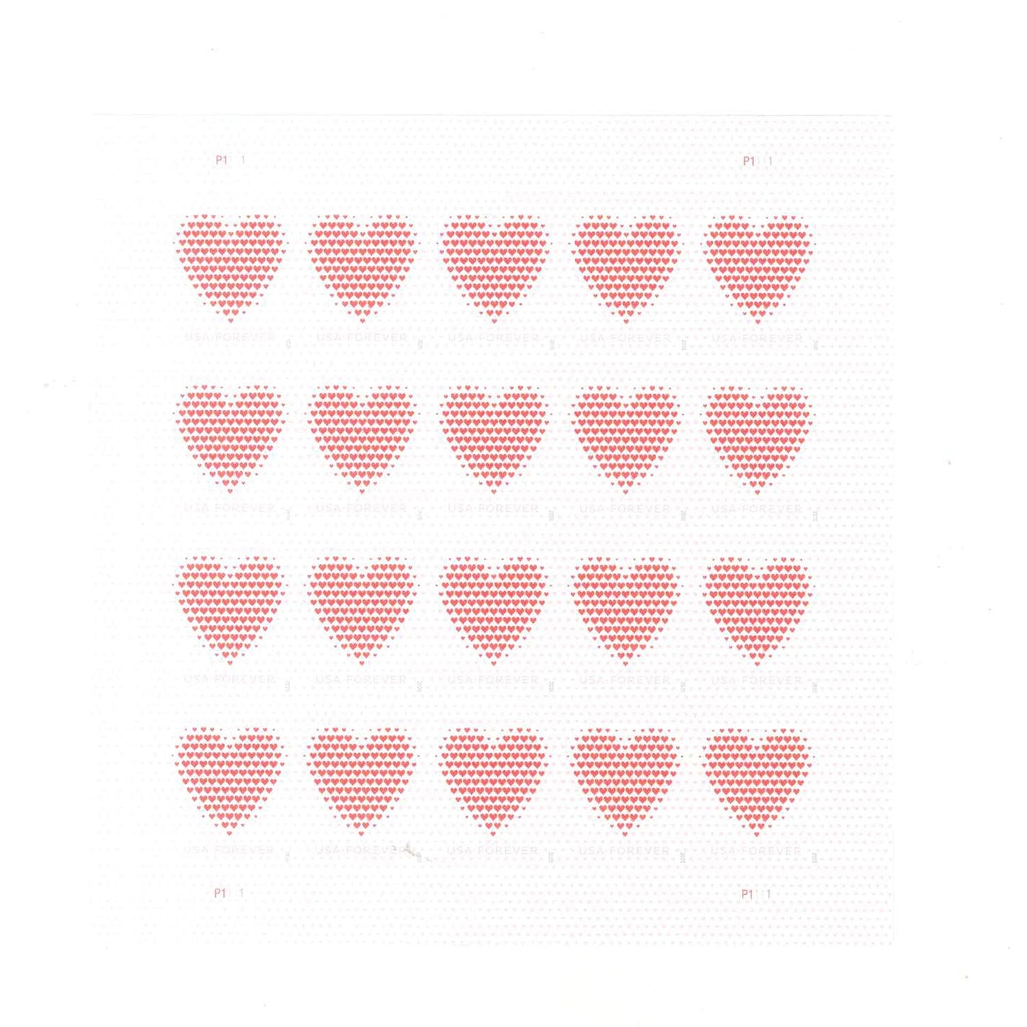 Made of Hearts Forever First Class Postage Stamps