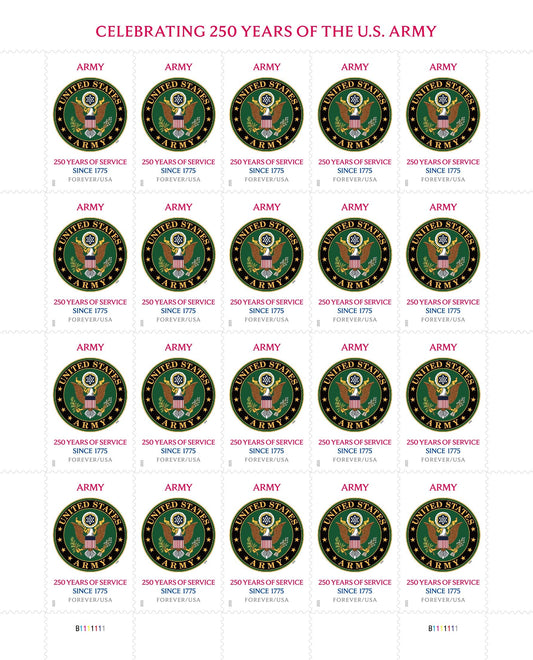 U.S. Military Army 250th Forever Postage Stamps
