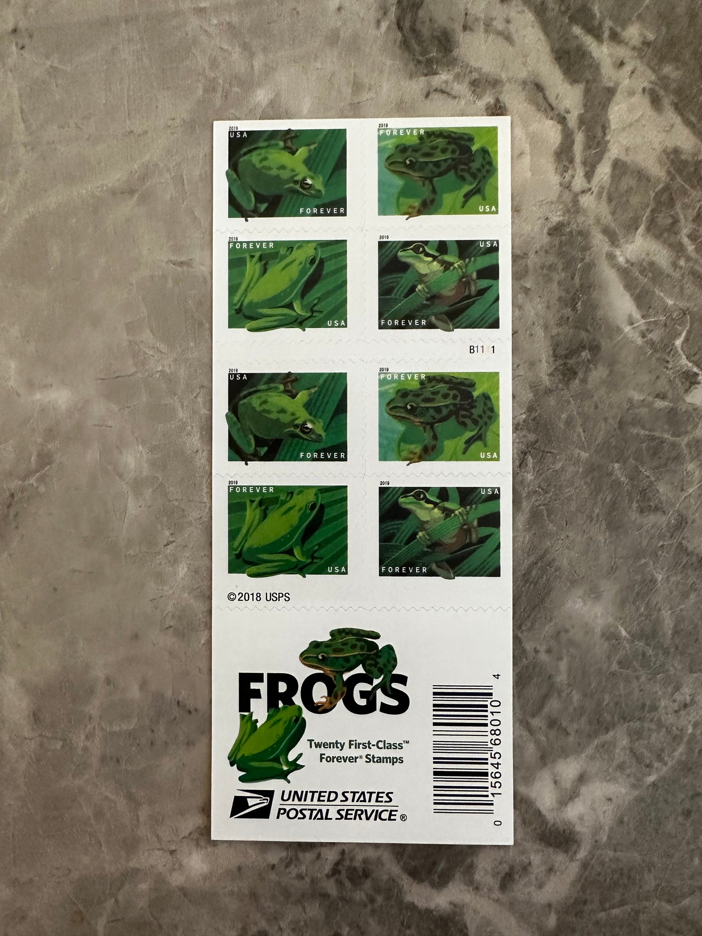 Frogs Forever First Class Postage Stamps