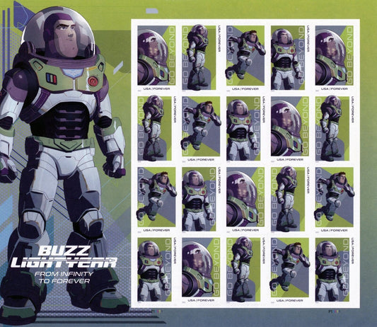 Buzz Lightyear Forever First Class Postage Stamps
