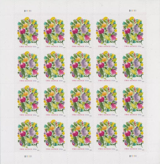 Wedding Blooms Two Ounce Forever First Class Postage Stamps